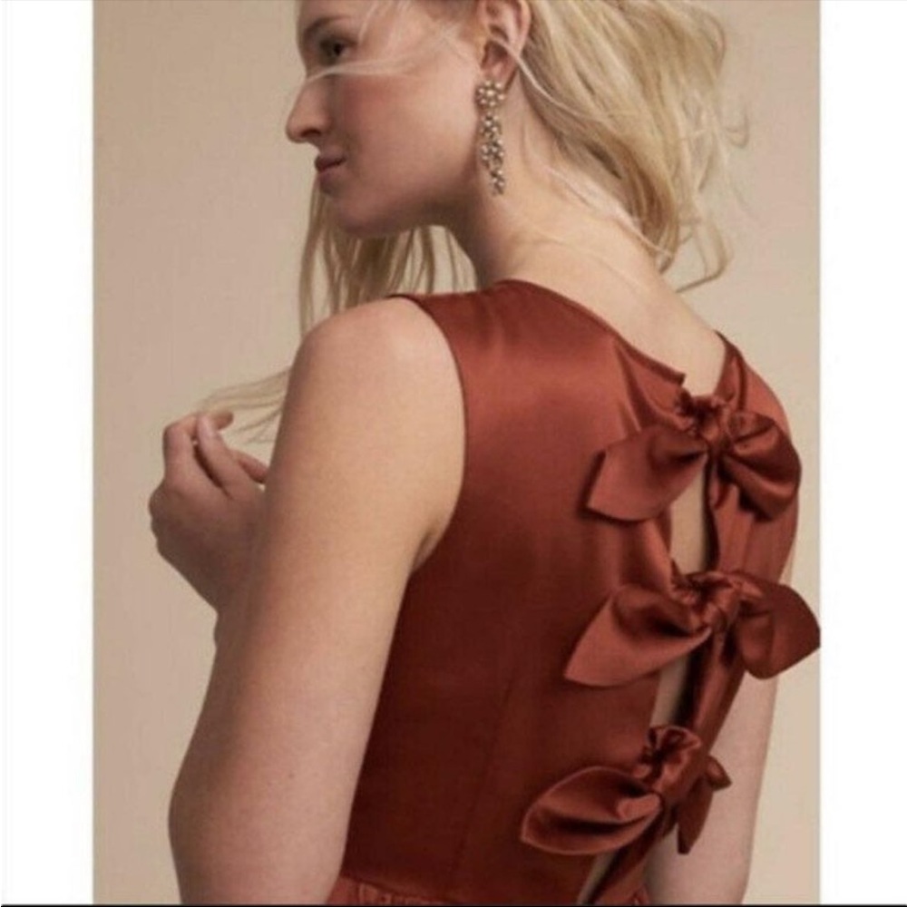 Anthropologie copper dress